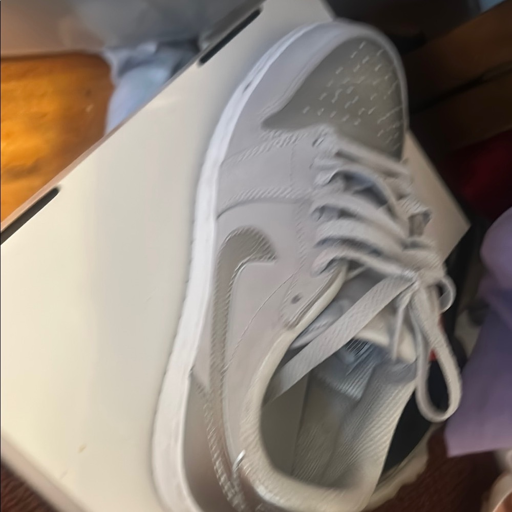 Nike Air White and Gray Sneakers